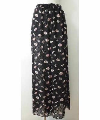 フラワーシフォンフレアパンツ