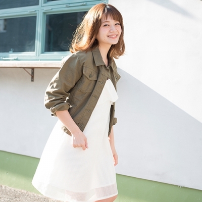 Sheer Check One-piece