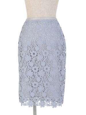 カラーレースタイトスカート/an another angelus limited