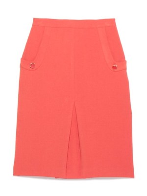 前ボックスプリーツスカート