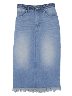 フリンジデニムスカート