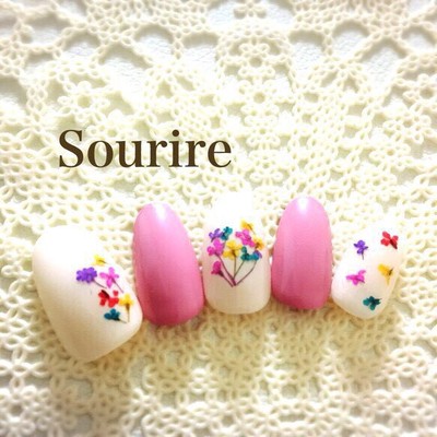 春のお花畑ネイル