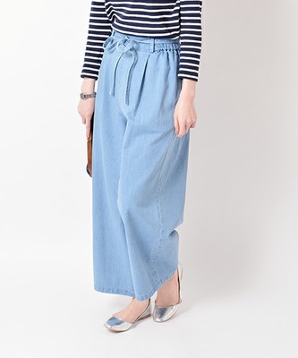 ライトオンスデニム ワイドパンツ
