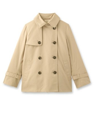 ライナーつきショートトレンチコート