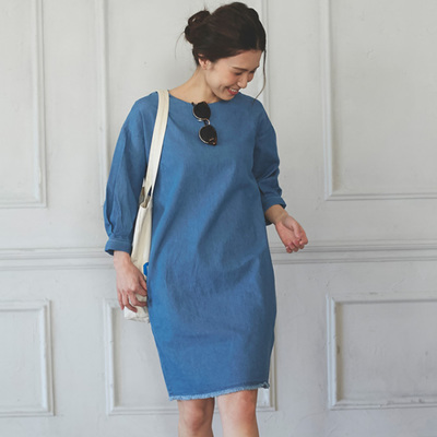【Denim one piece】レディース デニム ワンピース