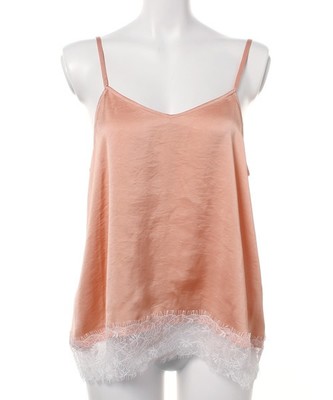 サテンレースキャミソール