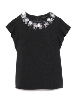 袖ビジュートップス