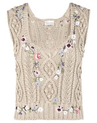 ニット製コルセット エンブロイダリー