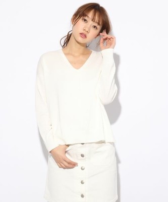 12ゲージカリフォルニアコットンVプルオーバーロングスリーブ