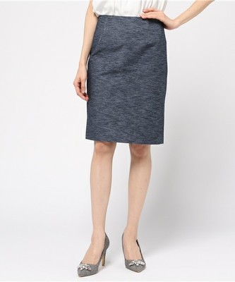 (日本製)機能素材デニムタイトスカート