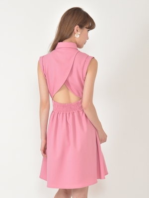 バックオープンワンピース