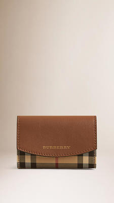 ホースフェリーチェック＆レザー・カードケース