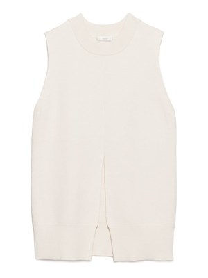 フロントスリットニットベスト