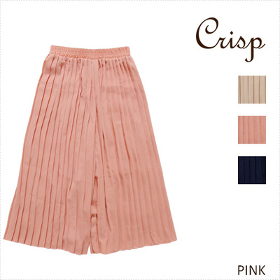 プリーツガウチョパンツ