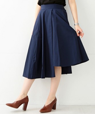 アシメヘムフレアースカート