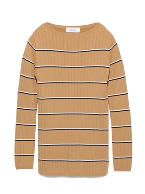 ボーダーリブニットトップス