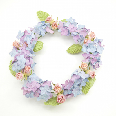 mini hydrangea wreath PPPK