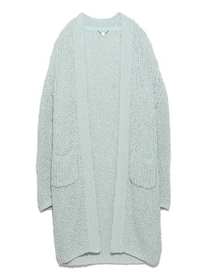 ざっくり編みロングカーディガン