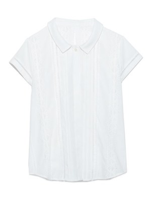 コットンレースブラウス