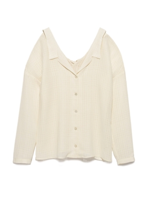 後ろリボンブラウス