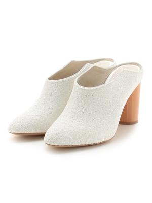 a pair of Glitter Sabo Sandals