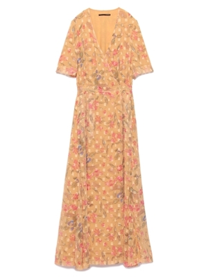 Vintage Flower Print Dress