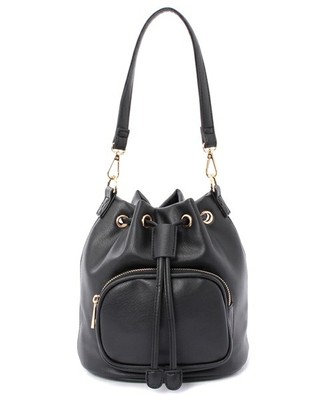  前ポケット巾着２WAYバッグ