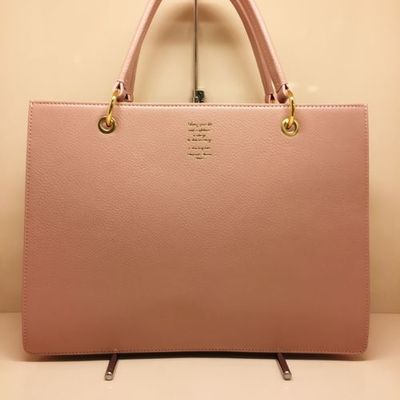 サイドプリーツ レザーバッグ