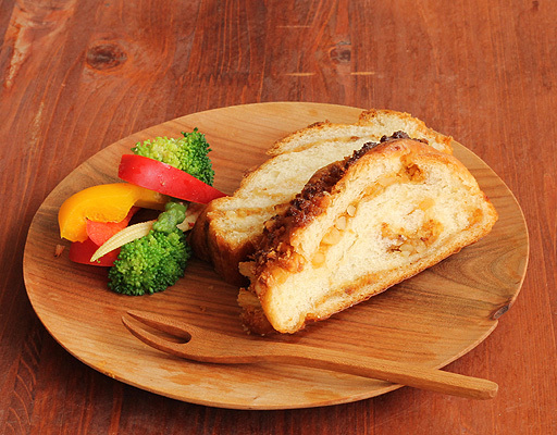 icura工房の木製丸皿