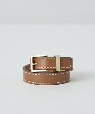 MAISON BOINET レザー Wベルト ステッチ ブレスレット / メゾンボワネ / メゾン ボワネ