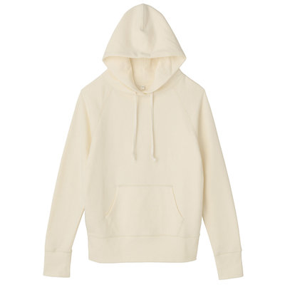 オーガニックコットン裏毛プルオーバーパーカー