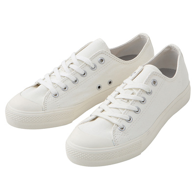 撥水コットンスニーカー（婦人）オフ白