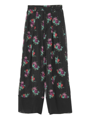 シースルーワイドパンツ