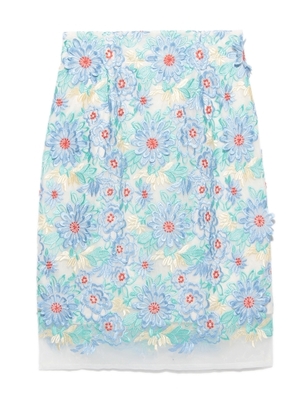 オーガンジーレーススカート