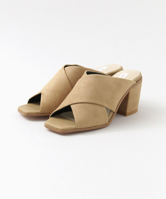 スクエアオープントゥミュール