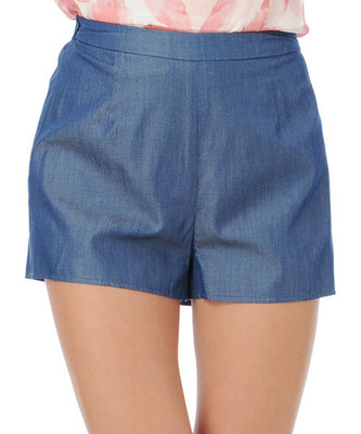 テンセルデニムショートパンツ