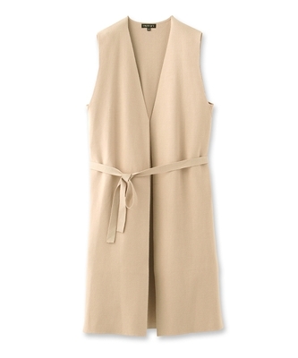 ベスト風ノースリーブジャケット