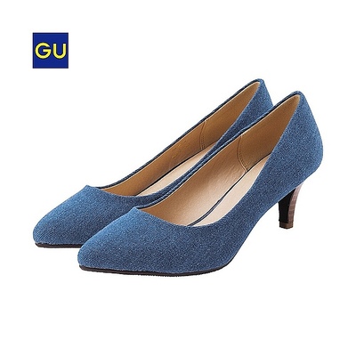 ポインテッドパンプス（デニム）