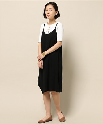 アシンメトリースリップドレス