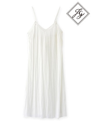 サテンキャミソールドレス