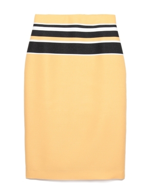 Lily Brown プリントボーダースカート