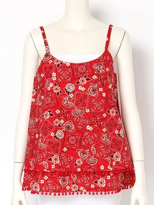 バンダナ柄 キャミソール