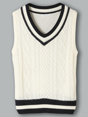 Vネックラインベスト