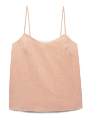 スウェードシンプルキャミソール