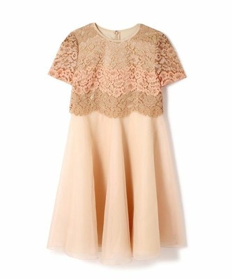 ボーダーレースワンピース