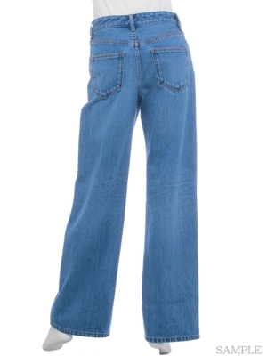 Mila Owen   ジャストウエストワイドデニムパンツ