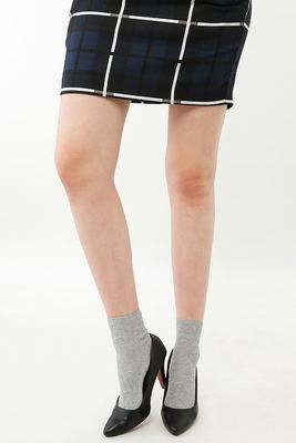 レーヨンシルク杢リブソックス16cm丈