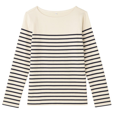 パネルボーダー長袖Ｔシャツ　