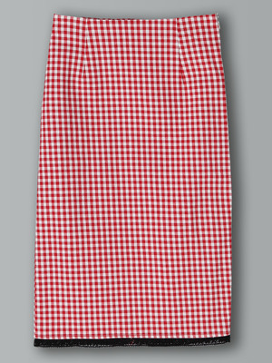 ギンガムペンシルスカート