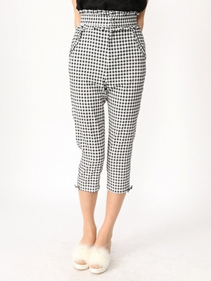 ギンガムサブリナパンツ